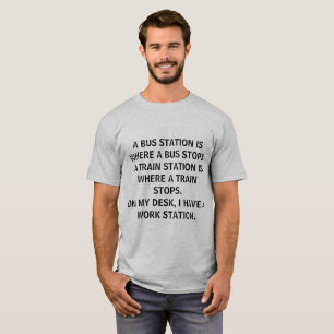 CAMISETA DIVERTIDA DEL TRABAJO