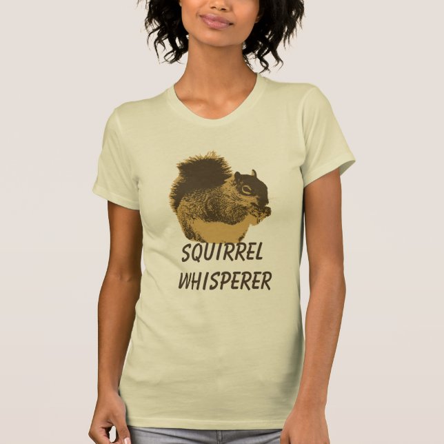 Camiseta divertida del Whisperer de la ardilla (Anverso)