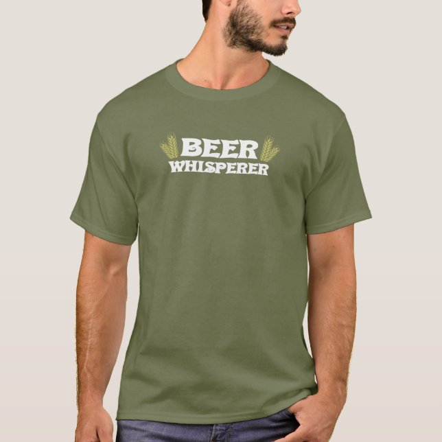 Camiseta divertida del Whisperer de la cerveza (Anverso)