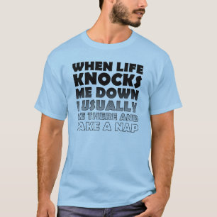 Camiseta Divertida Derribado Toma Una Siesta