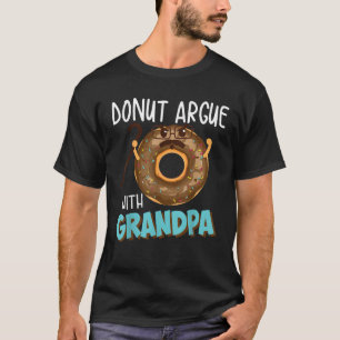 Camiseta Divertida discusión de Donut con el abuelo Cuadros