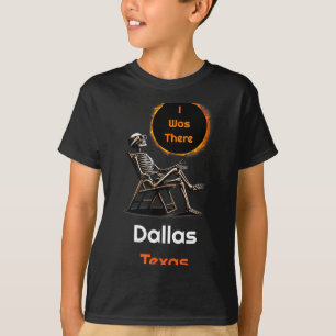 Camiseta Divertida Eclipse Solar Dallas Texas Allí