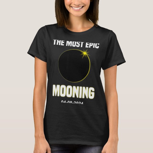 Camiseta Divertida Eclipse Solar Lunar 04 08 (Anverso)