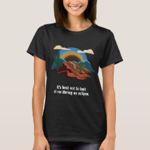 Camiseta Divertida Eclipse Solar Mujer Paisaje Des