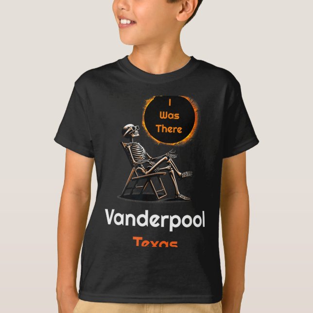 Camiseta Divertida Eclipse Solar Vanderpool Texas  (Anverso)