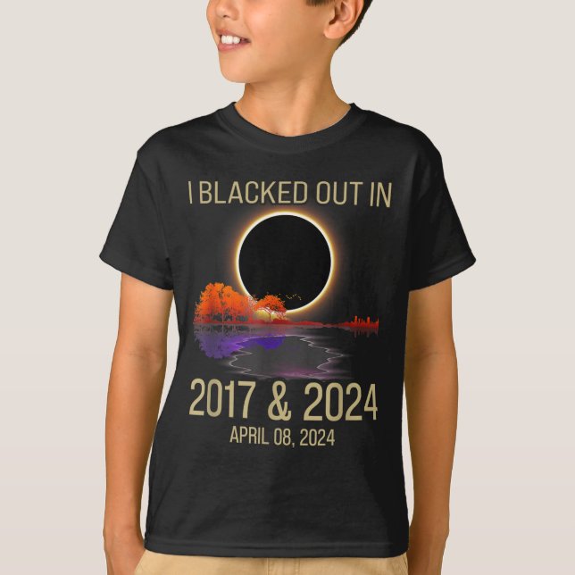 Camiseta Divertida Eclipse Total Solar 2017 (Anverso)