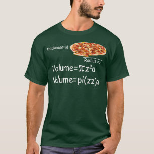Camiseta Divertida ecuación de matemáticas y pizza Divertid