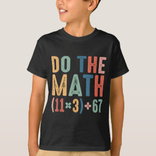 Camiseta Divertida ecuación matemática escolar de 100 días