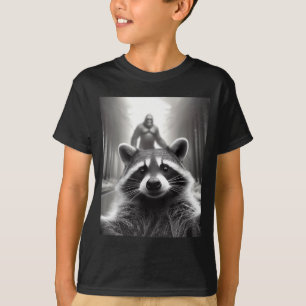 Camiseta Divertida Ed Mapache Selfie Bigfoot Regal