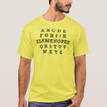 Camiseta divertida Elemenopee Alphabet<br><div class="desc">¿NO LO VES? ¿TODAVÍA LO QUIERES? Cualquiera de los diseños que ven aquí se puede personalizar y poner en cualquiera de los muchos productos de Zazzle! Empezaremos con tu petición tan pronto como la envíes a allangeeD0Tmail@gmailD0Tcom ¿Has estado buscando camisas graciosas en Internet? Todos los días, buscamos, diseñamos y publicamos...</div>