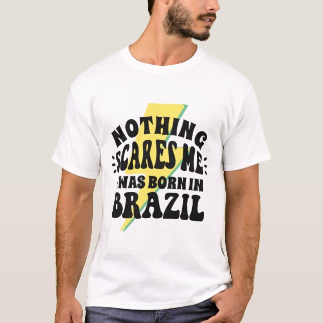 Camiseta divertida en Brasil | Frase brasileña (Anverso)