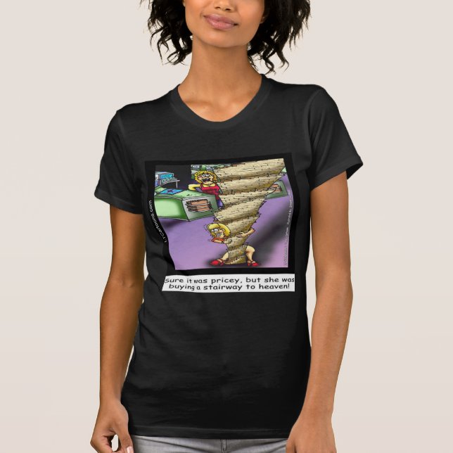 Camiseta Divertida escalera celestial cara (Anverso)