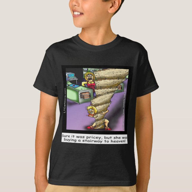 Camiseta Divertida escalera celestial cara (Anverso)