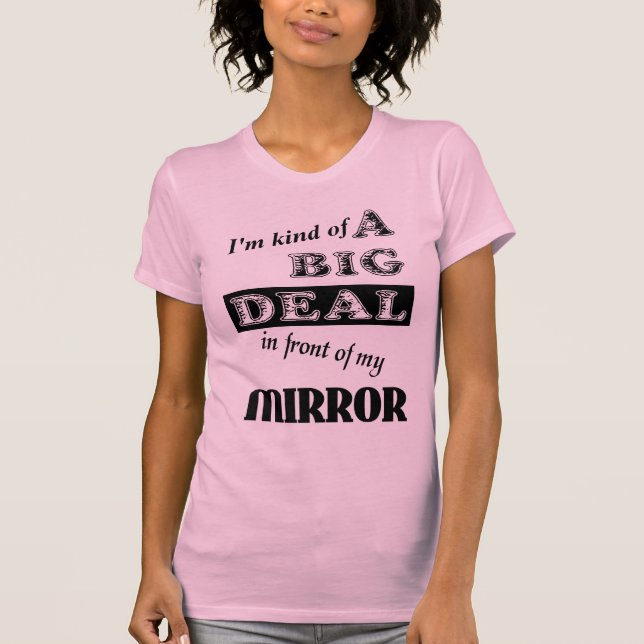 Camiseta Divertida Espejo Gran Trato Humor (Anverso)