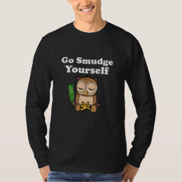 Camiseta Divertida Espiritual Anda Fumigarse a Sí Misma Búh