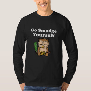 Camiseta Divertida Espiritual Anda Fumigarse a Sí Misma Búh