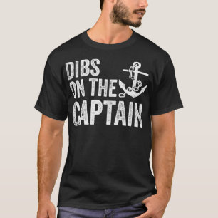 Camiseta Divertida esposa del capitán se burla del capitán