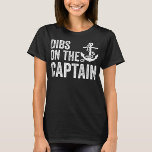 Camiseta Divertida esposa del capitán se burla del capitán 