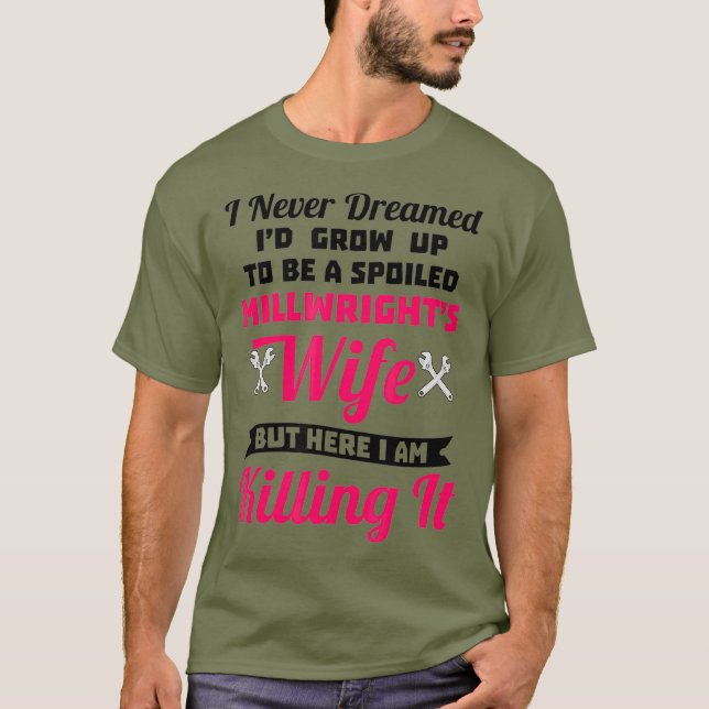 Camiseta Divertida esposa mimaria malcriada (Anverso)