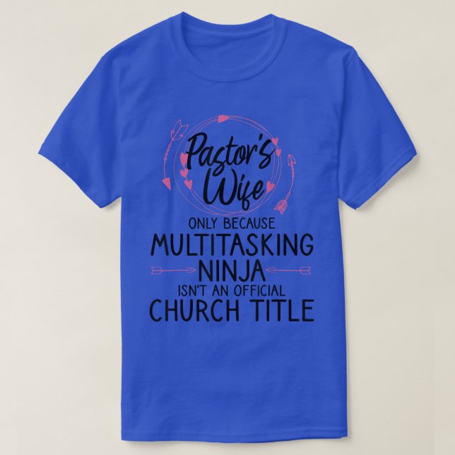 Camiseta Divertida esposa pastora diseñadora aplicación par (Diseño del anverso)