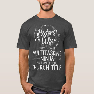 Camiseta Divertida esposa pastora diseñadora aplicación par
