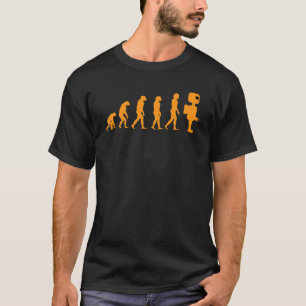 Camiseta Divertida Evolución A La Máquina Electrónica Robot