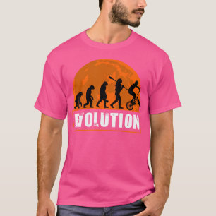 Camiseta Divertida Evolución De Bmx Humana Divertida Evoluc