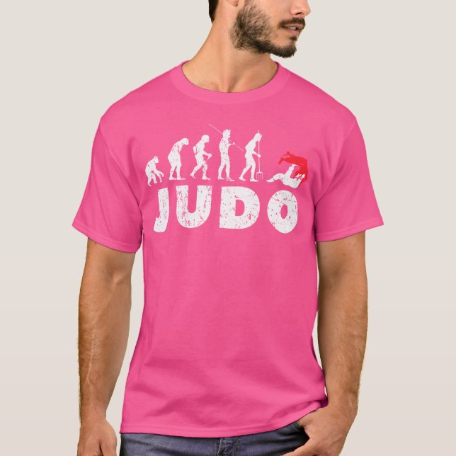 Camiseta Divertida evolución de Judoka Judo en Japón (Anverso)