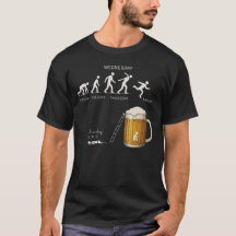 Camiseta Divertida Evolución de la Cerveza Humor d