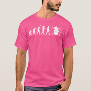 Camiseta Divertida Evolución Del Bambor De Un Hombre Diseño
