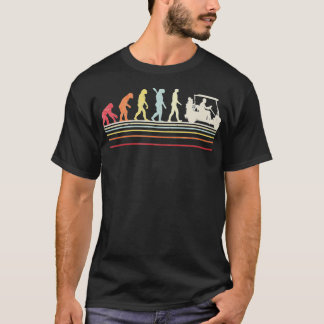 Camiseta Divertida Evolución Del Hombre Al Estilo Retro Del
