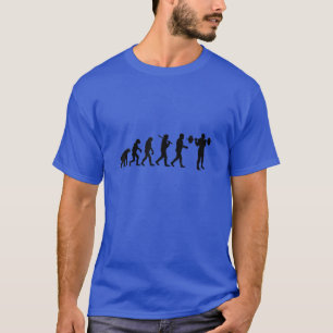Camiseta Divertida Evolución Del Hombre - Cuadrado De Const