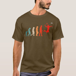 Camiseta Divertida Evolución Del Jugador De Badminton