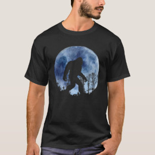 Camiseta divertida excursión de pie grande sasquatch luna l