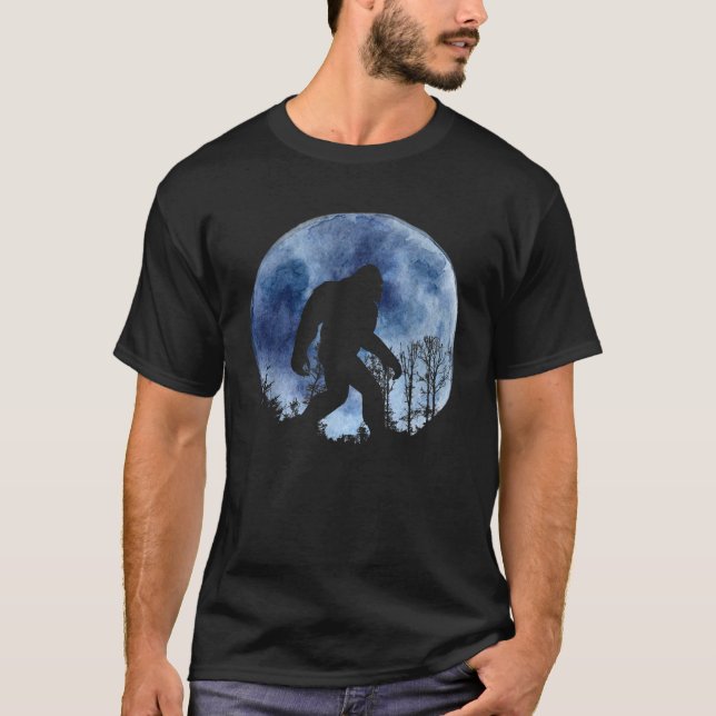 Camiseta divertida excursión de pie grande sasquatch luna l (Anverso)