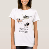 Camiseta divertida fabulosa de la vaca de Udderly