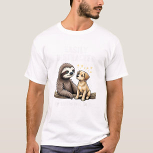 Camiseta Divertida Fácilmente Distraída Por Perezo