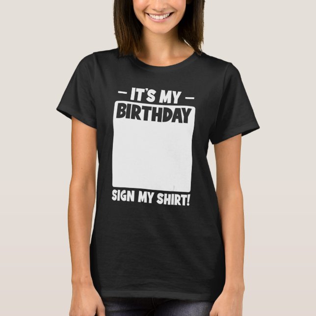 Camiseta Divertida fiesta de cumpleaños es mi Rótulo de cum (Anverso)