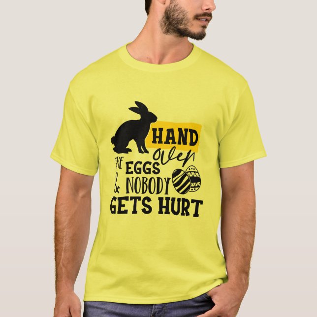 Camiseta divertida fiesta de los huevos de Pascua (Anverso)