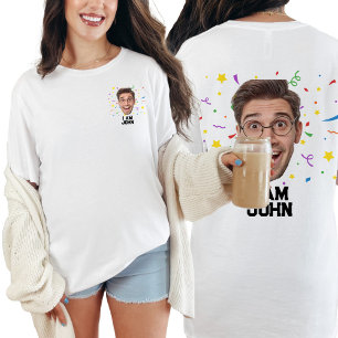 Camiseta Divertida foto del Personalizado del partido de cu