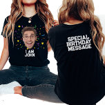 Camiseta Divertida foto del Personalizado del partido de cu<br><div class="desc">Presentamos el último 'platillo' para bofetadas de cumpleaños: ¡nuestra divertida foto-camiseta-Personalizado del partido de cumpleaños personalizado! Imaginen esto: un motín de risas mientras tu equipo de cumpleaños practica estos camisetas a juego, cada uno con su emblema con caras graciosas y personalizadas y un toque de tu encanto único. Con nuestro...</div>