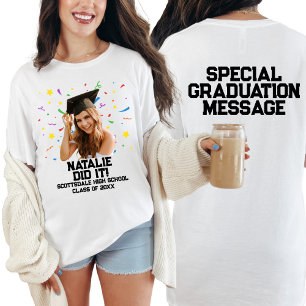 Camiseta Divertida foto del Personalizado del Partido de Gr