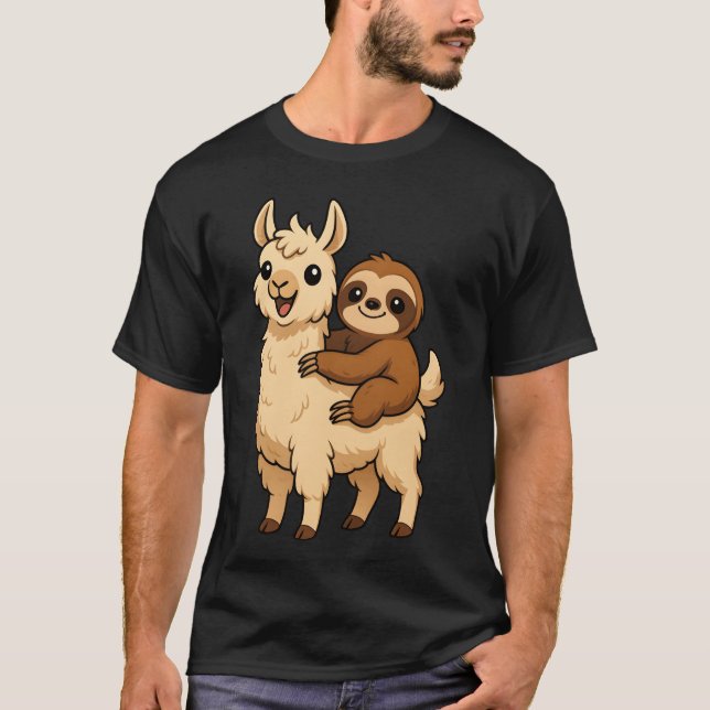 Camiseta Divertida frase de "Llama Cute Kawaii Animal Frien (Anverso)