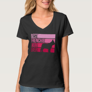 Camiseta Divertida Frenchie Mom Para Mujeres Chicas Bulldog