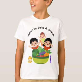 Camiseta Divertida Fueled by Juice and Crayons par
