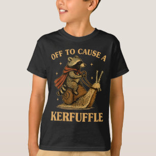 Camiseta Divertida Fuera Causa Alboroto Mapache We