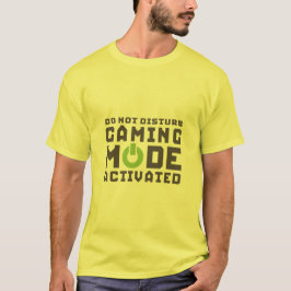 Camiseta divertida geek y gamer activado en modo d