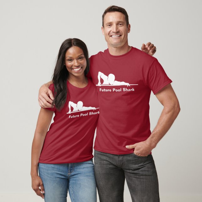 Camiseta divertida genial de billar para tiburón d (Unisexo)