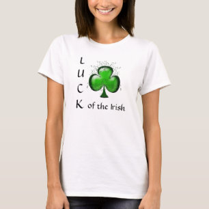 Camiseta Divertida Girly Irish Shamrock T-Shirt St. Patrick