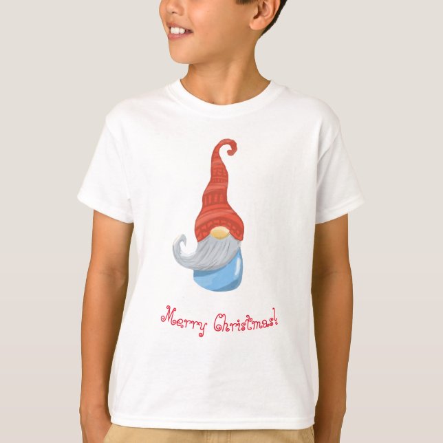 Camiseta divertida Gnome T-Shirt - Cute Garden Gno (Anverso)